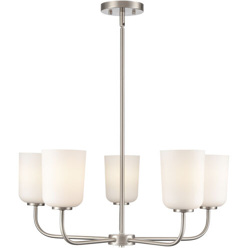 Laphia 5 Light 27 inch Brushed Nickel Chandelier Ceiling Light