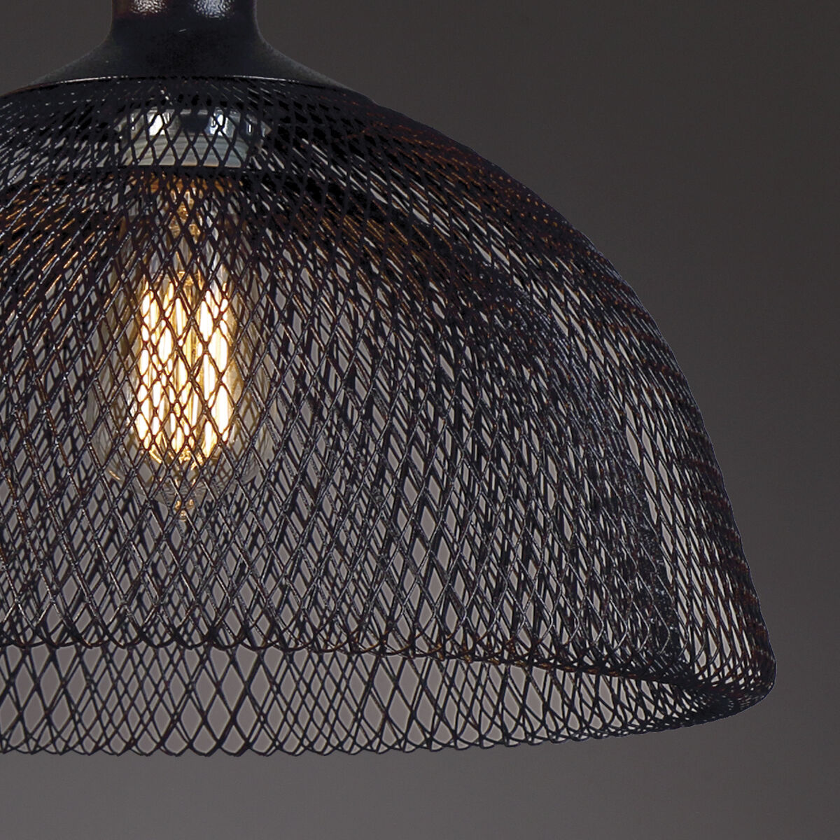 Filo 1 Light 18 inch Chrome Pendant Ceiling Light, Large