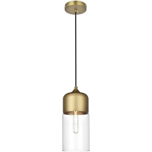 Ashwell 1 Light 5 inch Satin Gold Pendant Ceiling Light