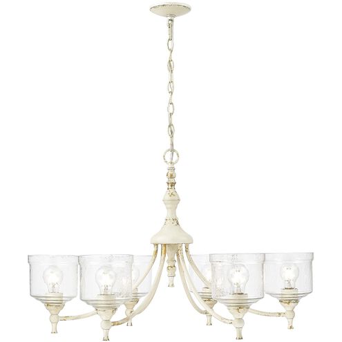 Keating 6 Light 33.5 inch Antique Ivory Chandelier Ceiling Light