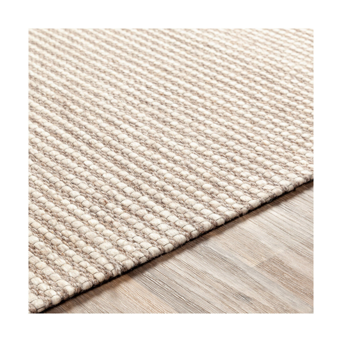 Marlowe 36 X 24 inch Dark Brown/Light Gray Rugs, Rectangle