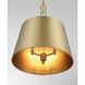 Baratti 3 Light 18.13 inch Soft Brass Pendant Ceiling Light