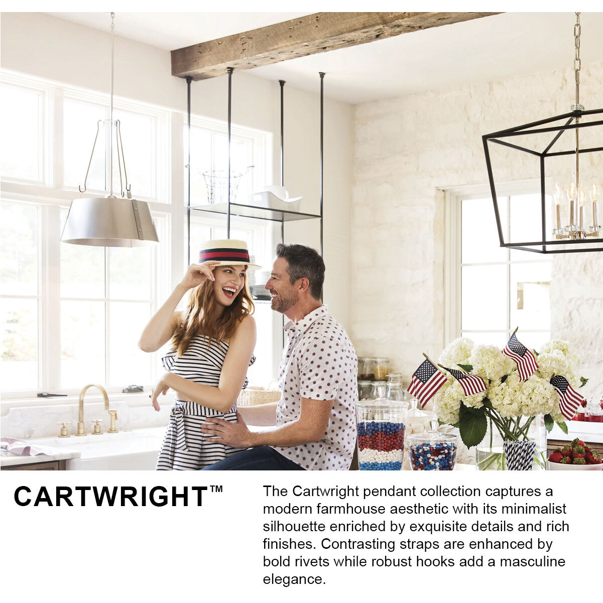 Cartwright 3 Light 19.5 inch Polished Antique Nickel Indoor Chandelier Ceiling Light