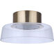 Centric LED 10.5 inch Satin Brass Flushmount Ceiling Light