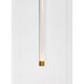Kelly Wearstler Phobos LED 1.1 inch Natural Brass Pendant Ceiling Light in 277V, Integrated LED