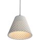 Clarus LED 10 inch White Sandstone Cement Pendant Ceiling Light
