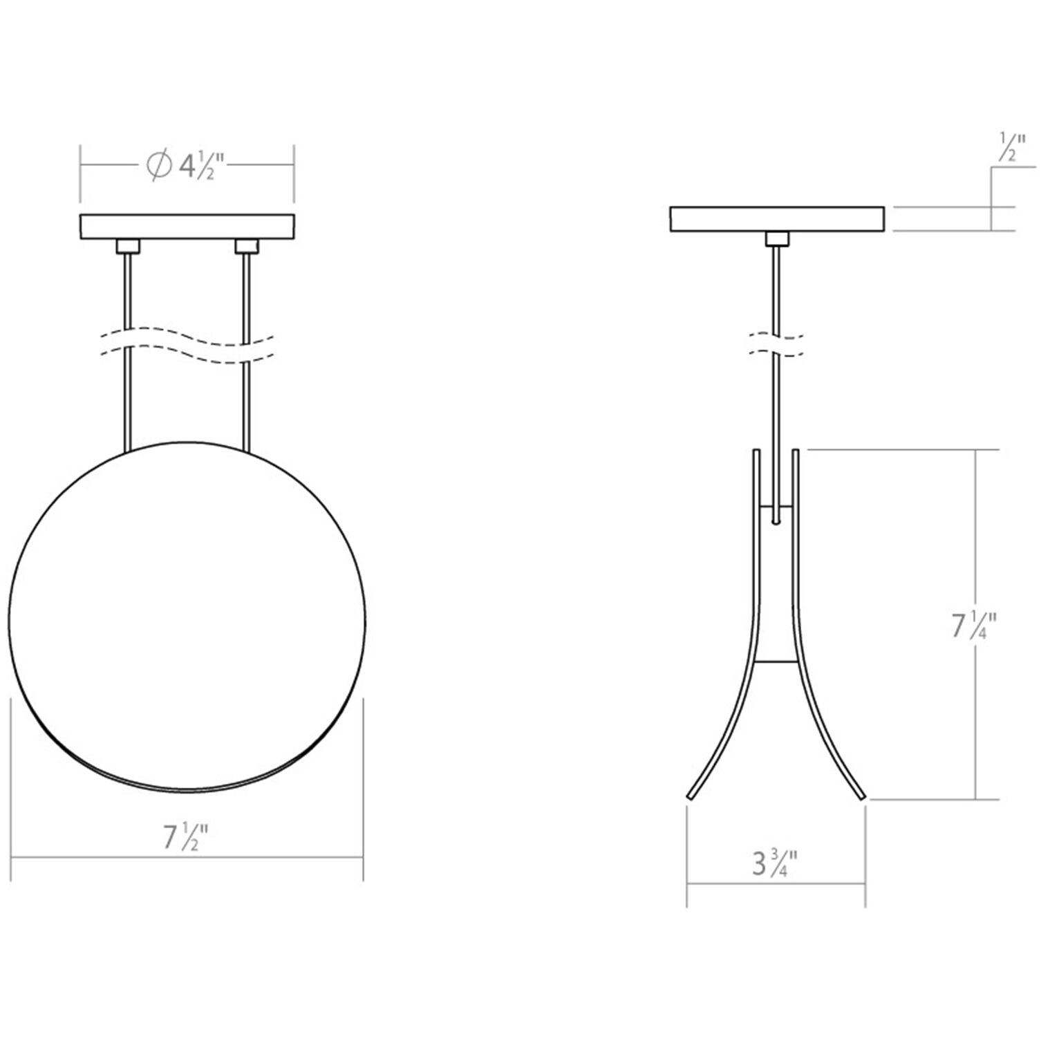 Malibu Discs LED 7.5 inch Satin Black Pendant Ceiling Light