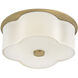 Delaney 2 Light 14 inch Heritage Brass Flush Mount Ceiling Light