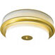 Valdivia 5 Light 22 inch Satin Gold Flush Mount Ceiling Light