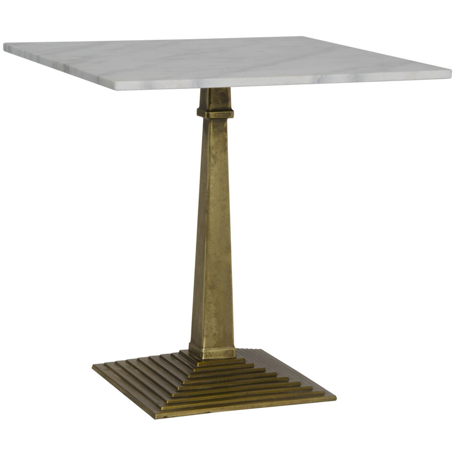 Fadim 30 X 30 inch Antique Brass Side Table