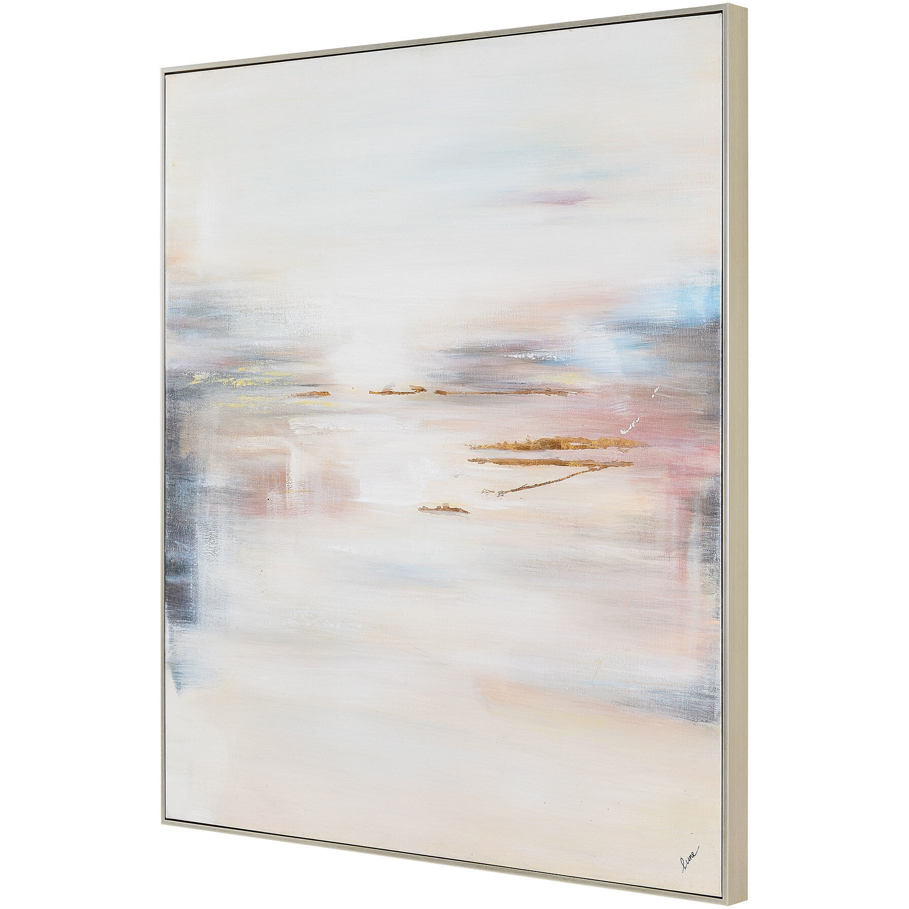 Carina Subtle Gold Leaf Canvas Art