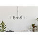Rohan 6 Light 48 inch Matte Black Chandelier Ceiling Light 
