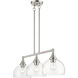 Glendon 3 Light 30 inch Brushed Nickel Linear Chandelier Ceiling Light