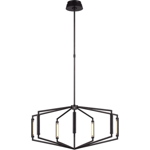 Kelly Wearstler Appareil LED 29.5 inch Bronze Low Profile Chandelier Ceiling Light