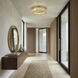 Golden Ratio 1 Light 16.5 inch Satin Gold Flush Mount Ceiling Light