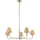 Bekah 5 Light Champagne Bronze Chandelier Ceiling Light