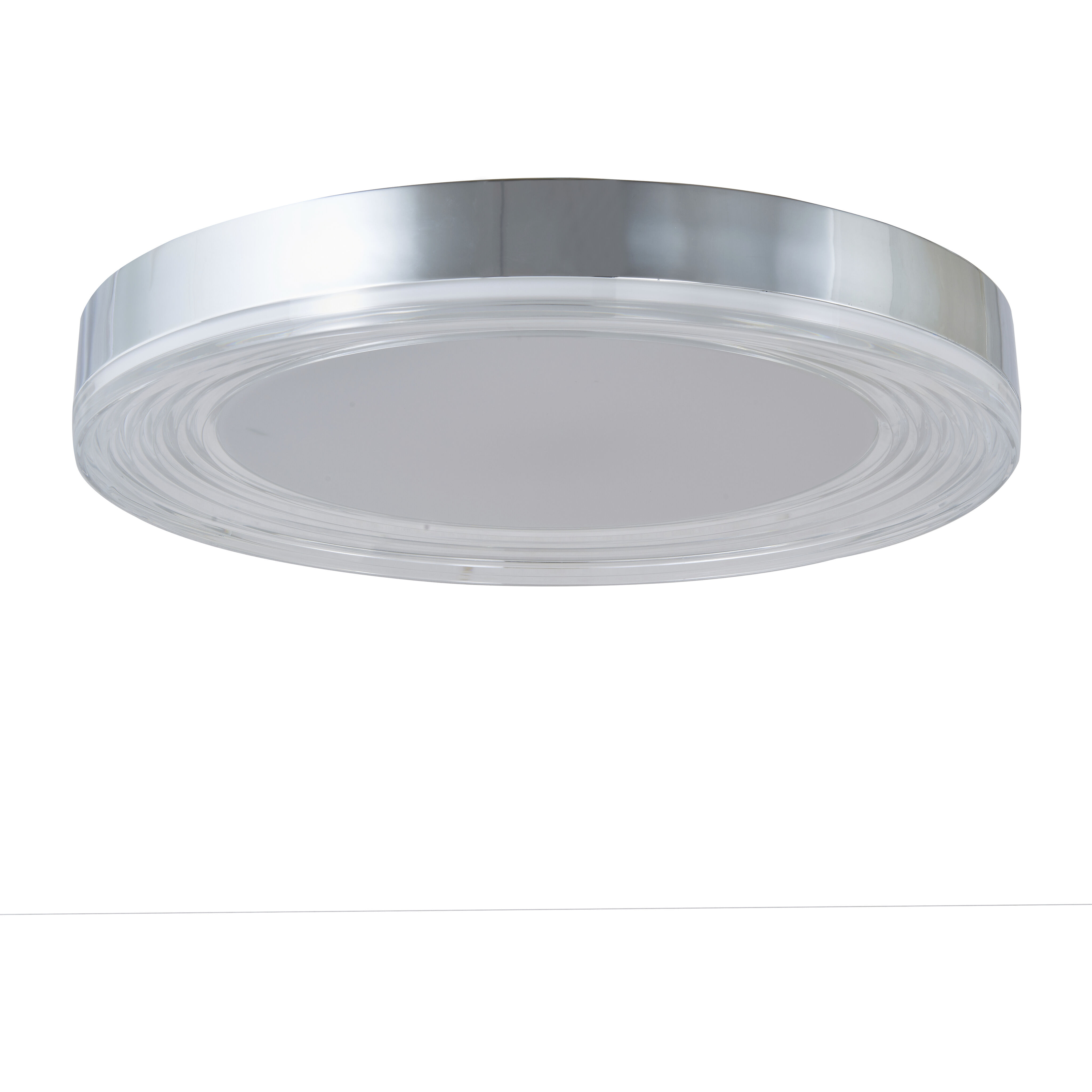 Waves LED 20 inch Chrome Flush Mount Ceiling Light