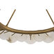 Cosmos 6 Light 30 inch Havana Gold Chandelier Ceiling Light, Smithsonian Collaboration
