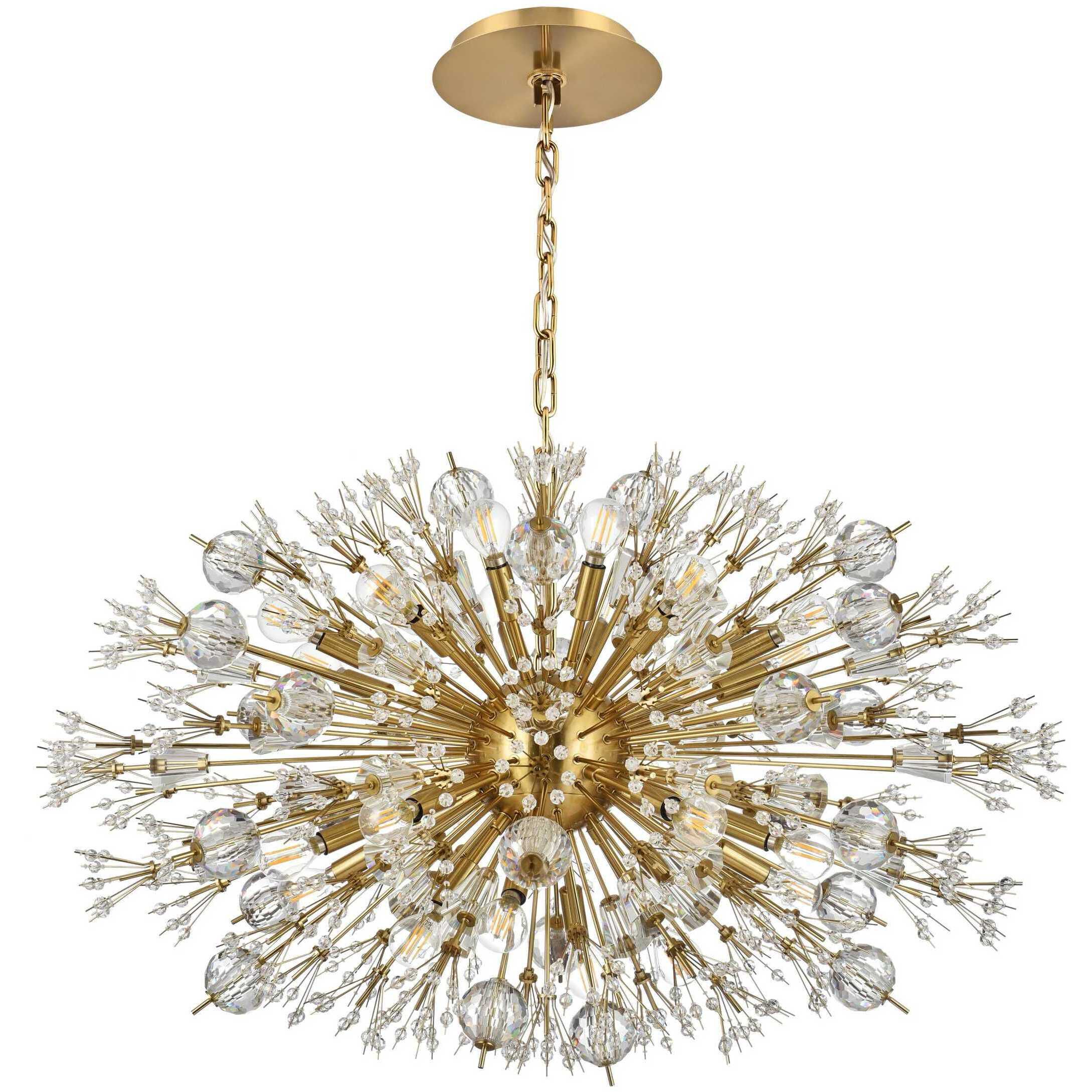 Vera 24 Light 23 inch Gold Pendant Ceiling Light