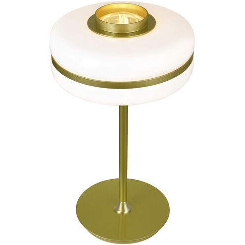 Elementary 22 inch 60.00 watt Pearl Gold Table Lamp Portable Light