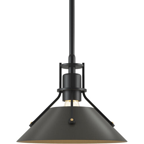 Henry 1 Light 9.2 inch Black and Dark Smoke Mini Pendant Ceiling Light in Black/Dark Smoke