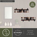 Carrington LED 23.75 inch Matte Black and Deep Walnut Bathroom Light Wall Light