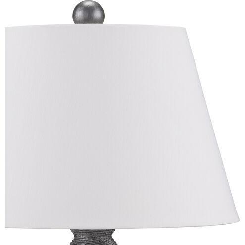 Basalt 21.25 inch 100 watt Dark Gray Table Lamp Portable Light