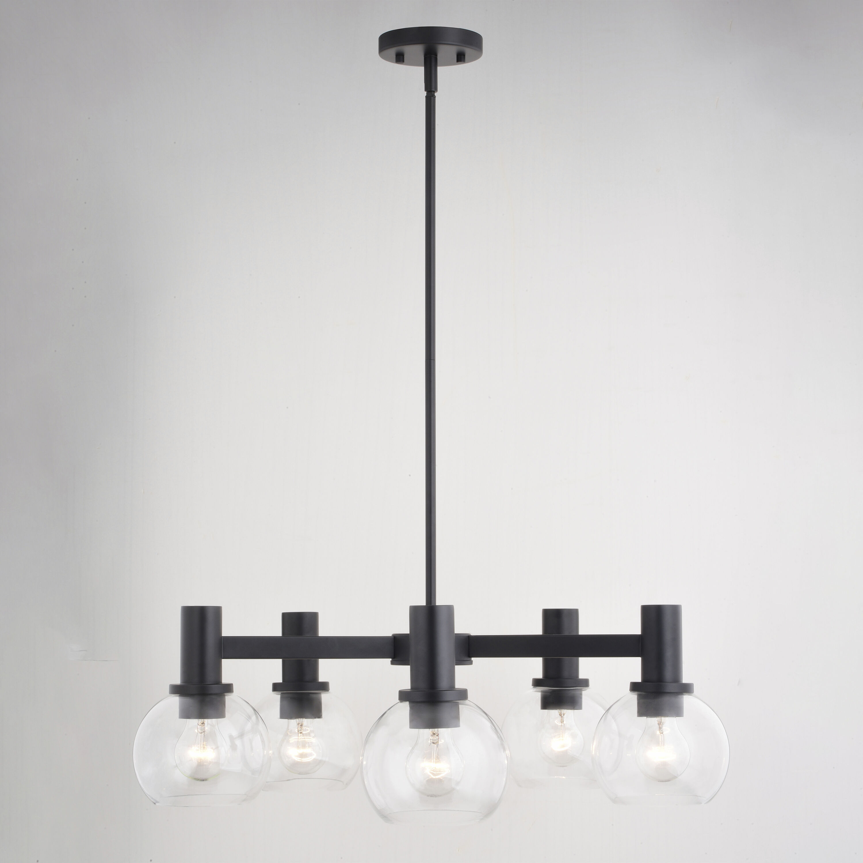 Marshall LED 27 inch Matte Black Chandelier Ceiling Light