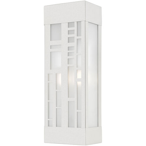 Malmo 2 Light 17 inch Brushed Nickel Outdoor Sconce