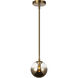 Averley 1 Light 5.88 inch Aged Gold Brass Pendant Ceiling Light
