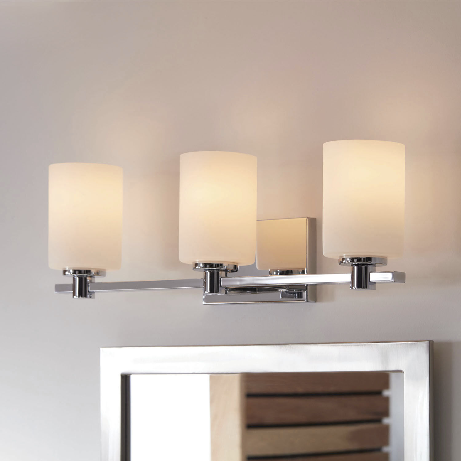 Karlie 3 Light 22.5 inch Chrome Vanity Light Wall Light