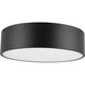 Alora Mood Brisbane 3 Light 16 inch Matte Black Flush Mount Ceiling Light