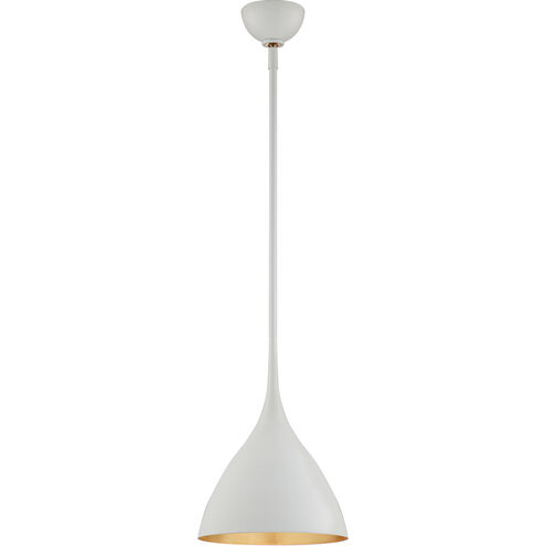 AERIN Agnes 1 Light 10 inch Plaster White Pendant Ceiling Light, Small