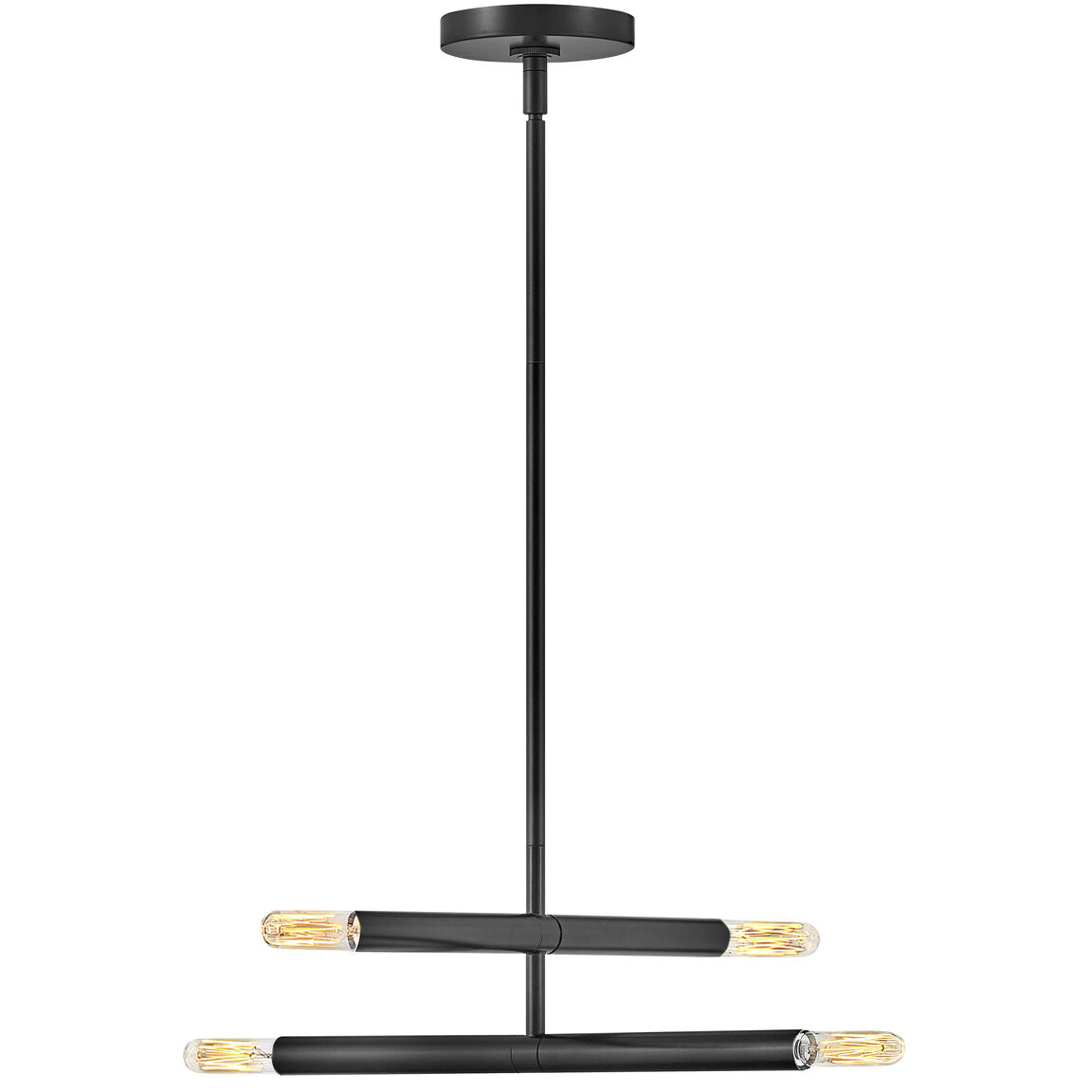 Millie LED 15.75 inch Black Pendant Ceiling Light, Semi-Flush Mount