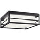 Dearborn LED 12 inch Midnight Black Ceiling Flush Mount Ceiling Light