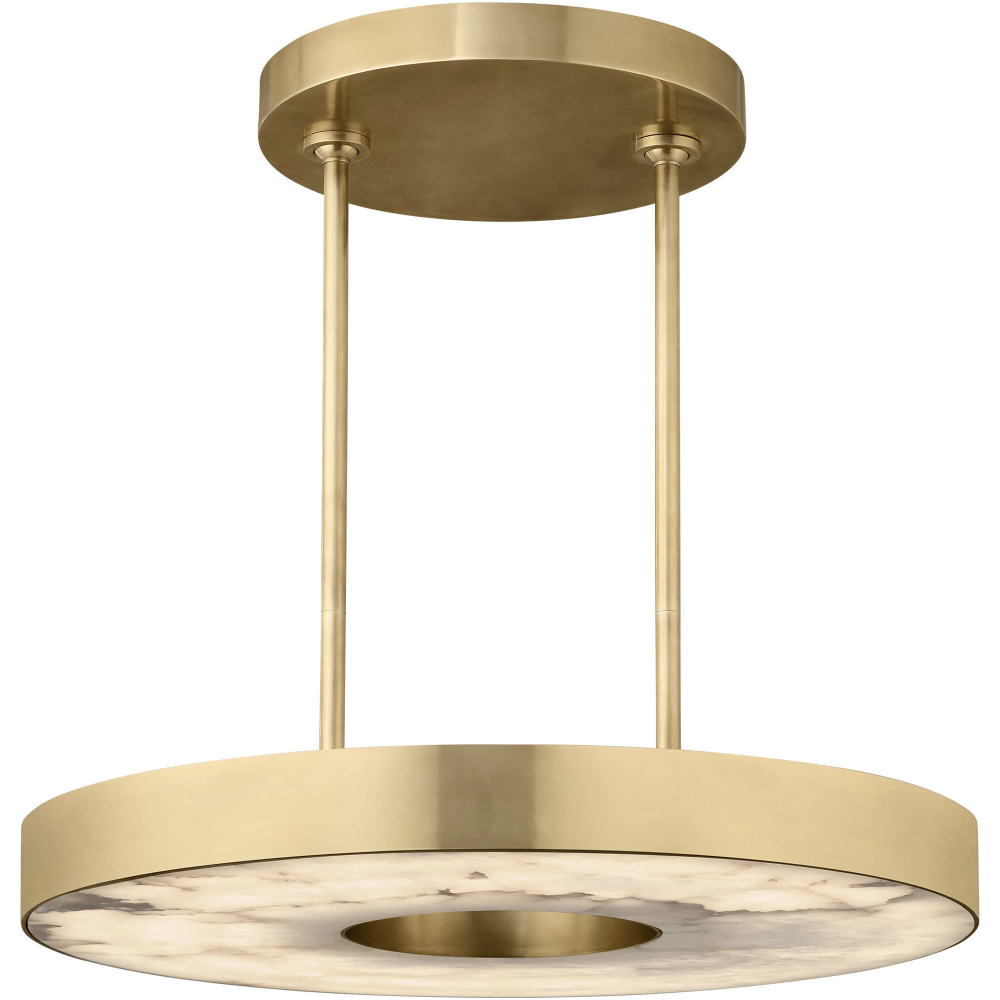 Kelly by Kelly Wearstler Wyllis LED 24 inch Hand Rubbed Antique Brass Chandelier Ceiling Light