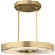 Kelly by Kelly Wearstler Wyllis LED 24 inch Hand Rubbed Antique Brass Chandelier Ceiling Light