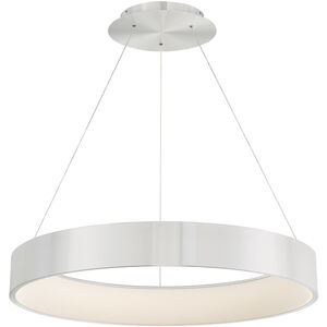 Corso LED 32 inch Brushed Aluminum Pendant Ceiling Light in 32in, dweLED 
