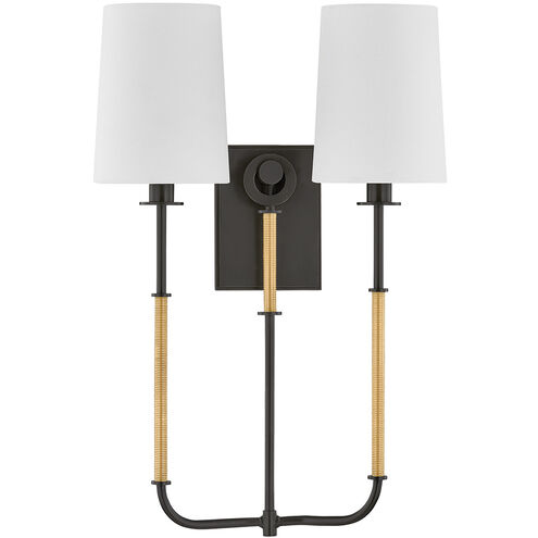 Glenmont Wall Sconce Wall Light in Aged Brass and Distressed Bronze
