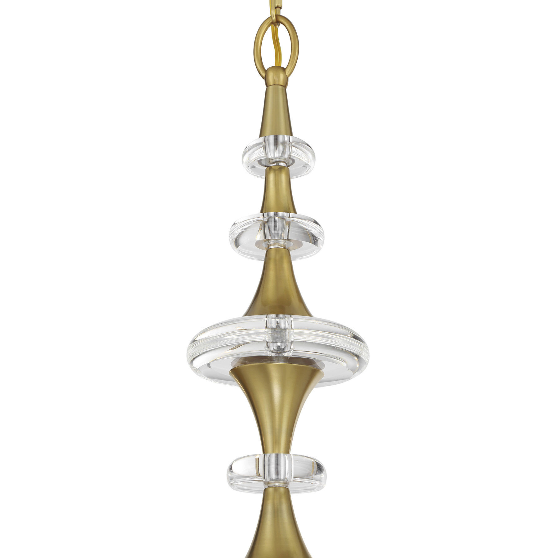 Champlain 8 Light 35 inch Warm Brass Chandelier Ceiling Light