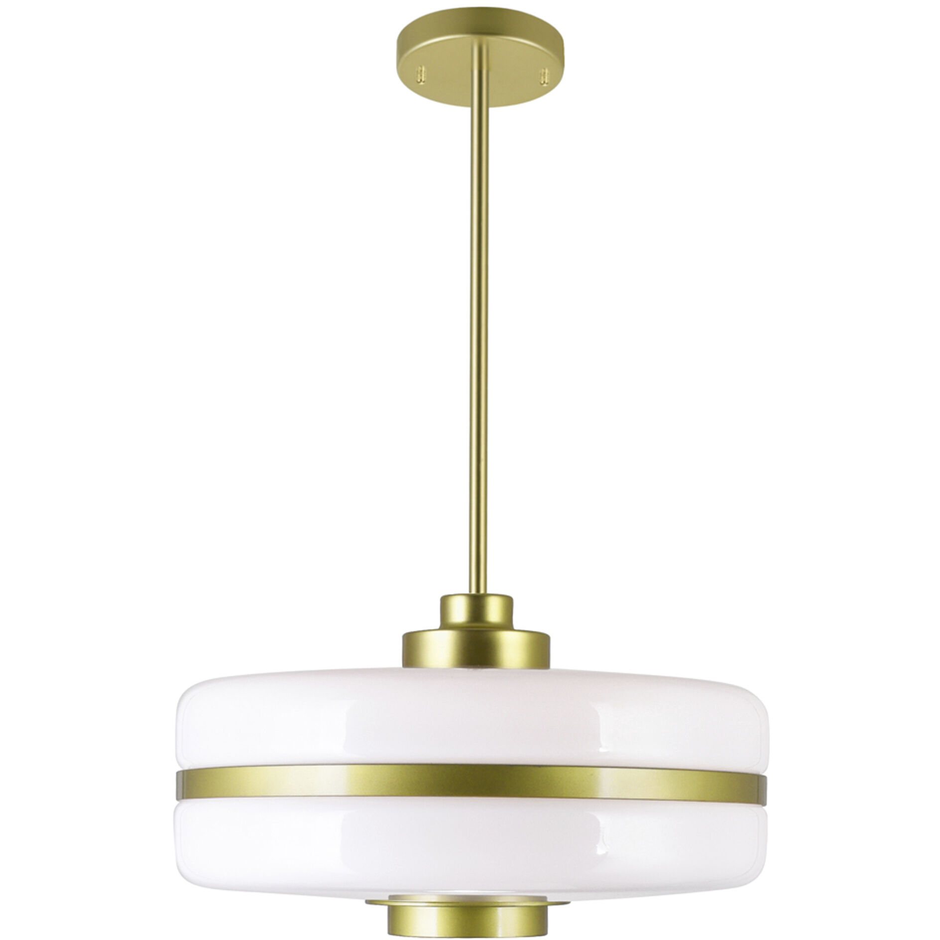 Elementary 1 Light 16 inch Pearl Gold Down Pendant Ceiling Light