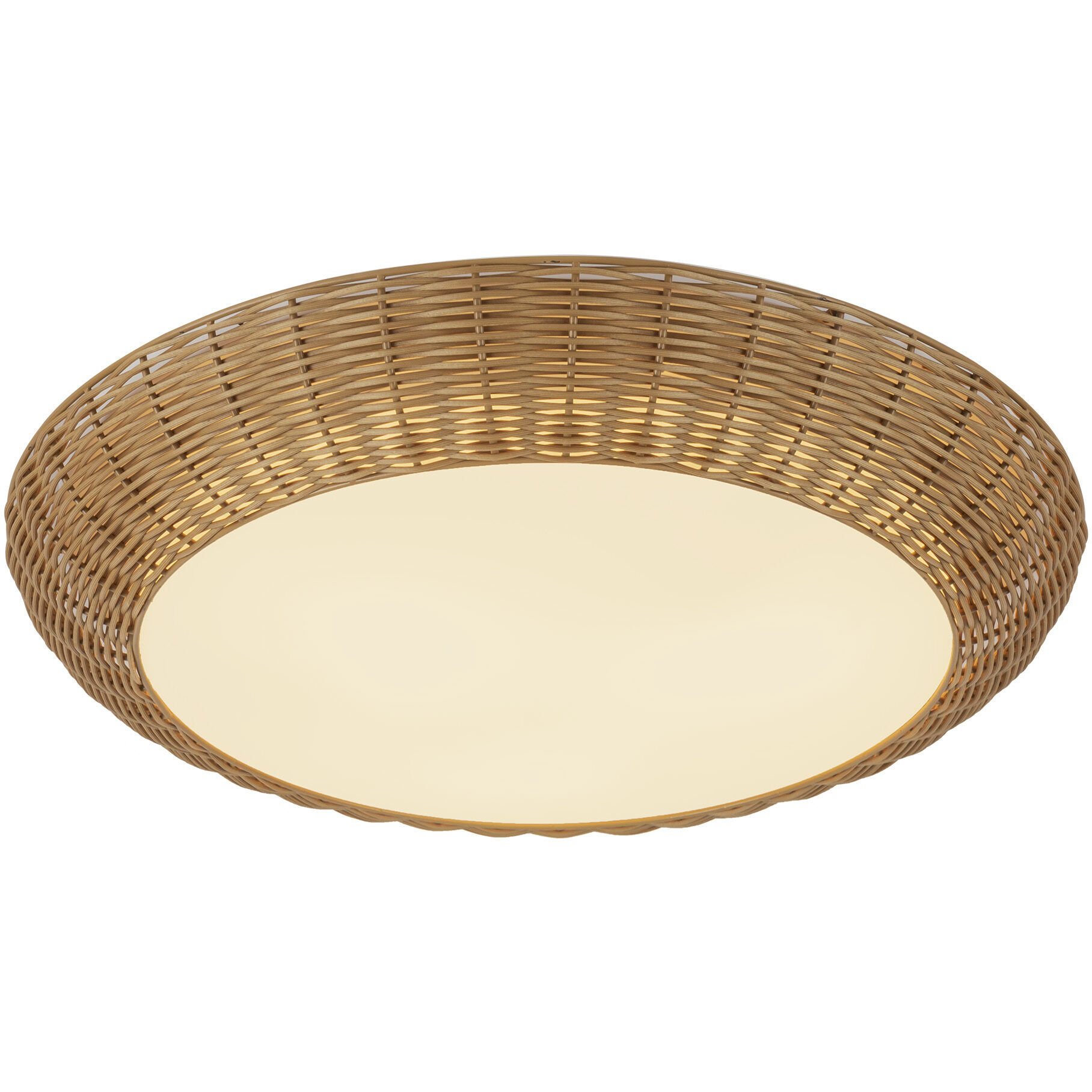 Alora Mood Merida 3 Light 20.75 inch Rattan Flush Mount Ceiling Light