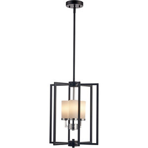 Transformation 3 Light 14 inch Black and Polished Chrome Pendant Ceiling Light