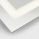 Mera 36 X 30 inch Might Bright White LED Wall Mirror