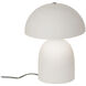 Portable 12 inch 60.00 watt Matte White and Champagne Gold Table Lamp Portable Light