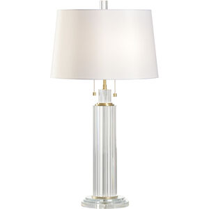 Catania 24 inch 40.00 watt Clear and Gold Table Lamp Portable Light