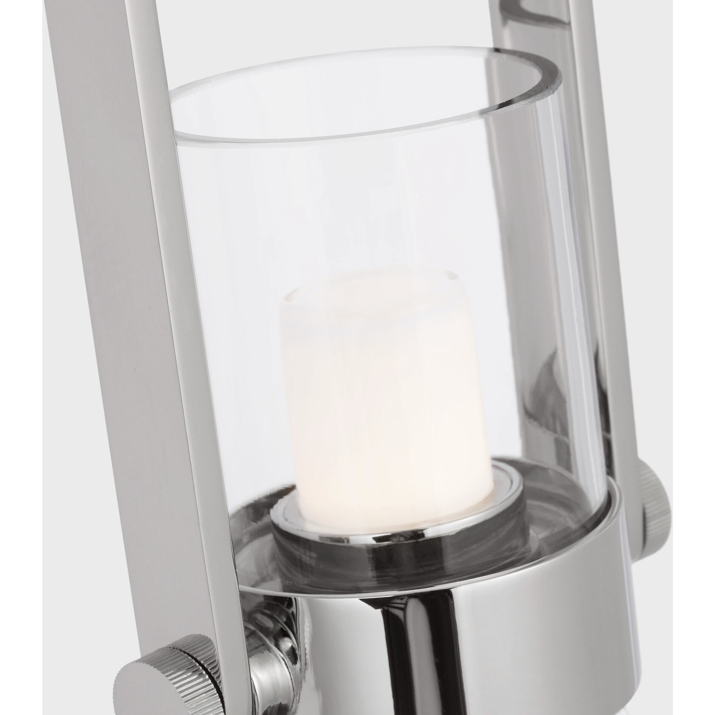 Ian K. Fowler Larkin LED 5.5 inch Polished Nickel Conical Bracketed Sconce Wall Light, Medium