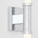 Monet 2 Light 18 inch Polished Chrome Sconce Wall Light