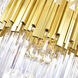 Deco 12 Light 32 inch Medallion Gold Down Chandelier Ceiling Light
