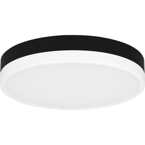 Weldin LED 11 inch Matte Black White Flush Mount Ceiling Light